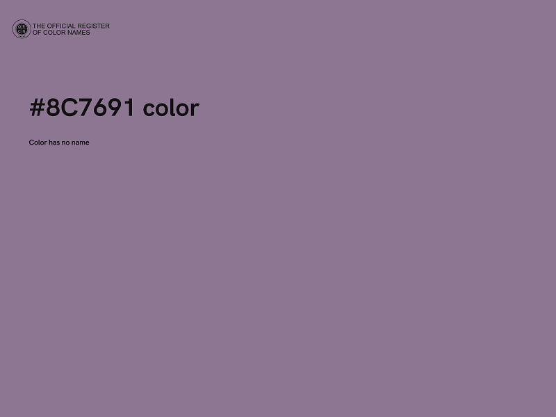 #8C7691 color image