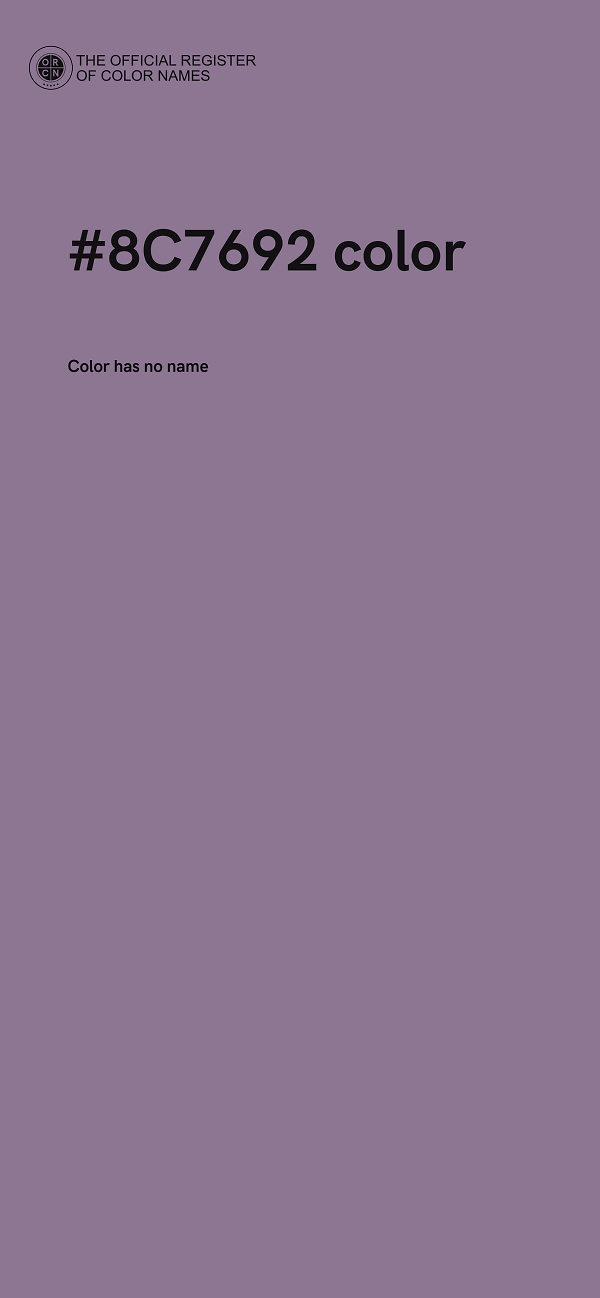 #8C7692 color image
