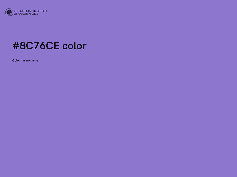 #8C76CE color image