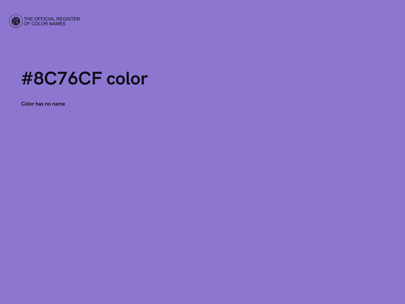#8C76CF color image