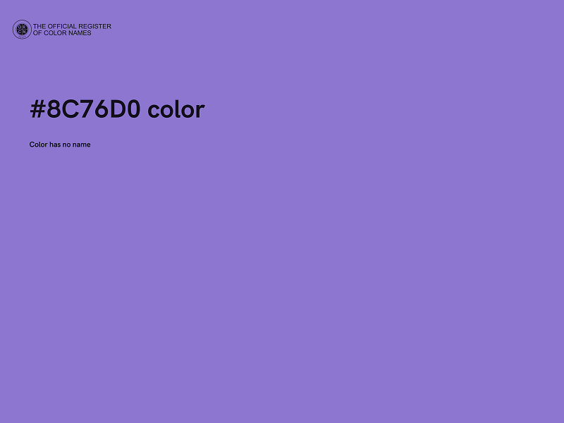 #8C76D0 color image