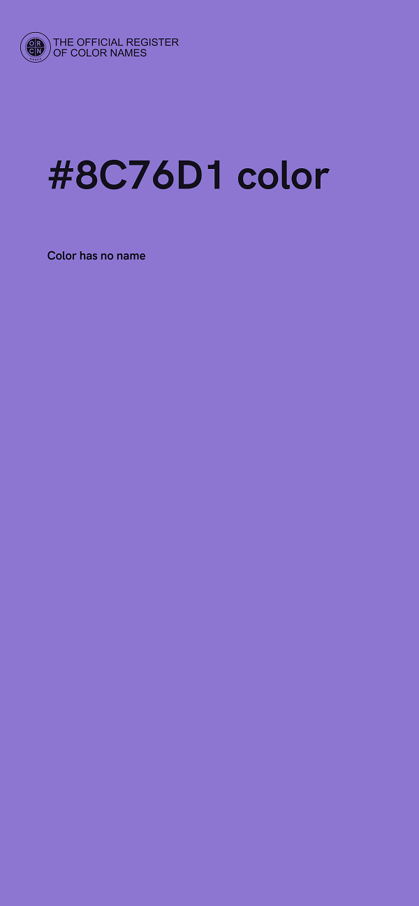 #8C76D1 color image