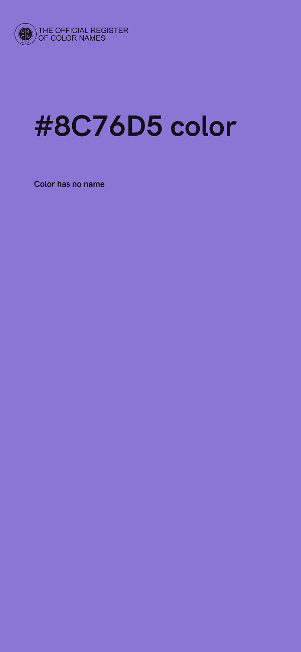 #8C76D5 color image