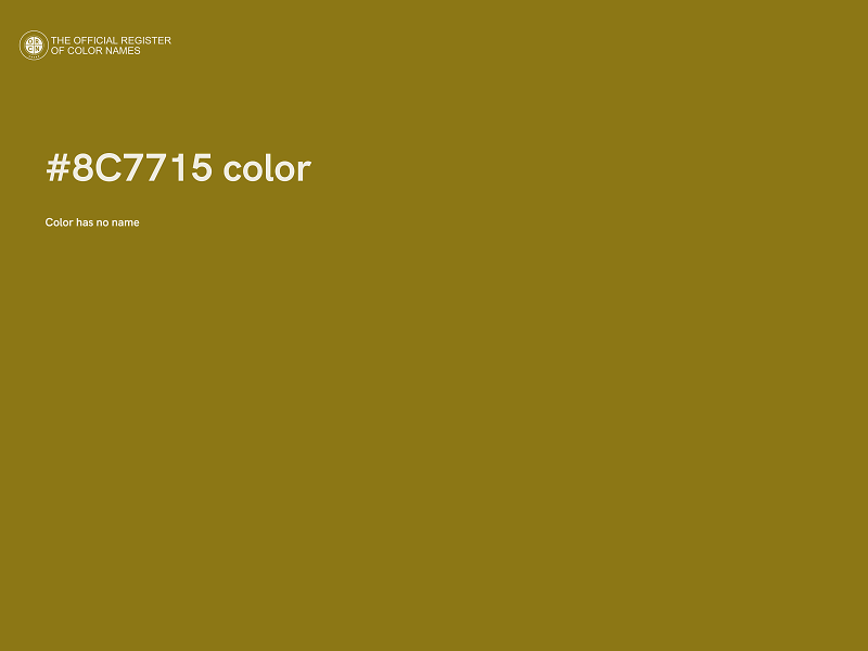 #8C7715 color image