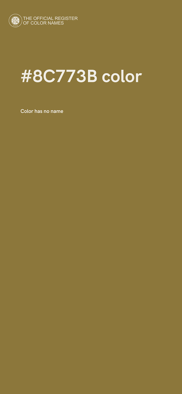 #8C773B color image