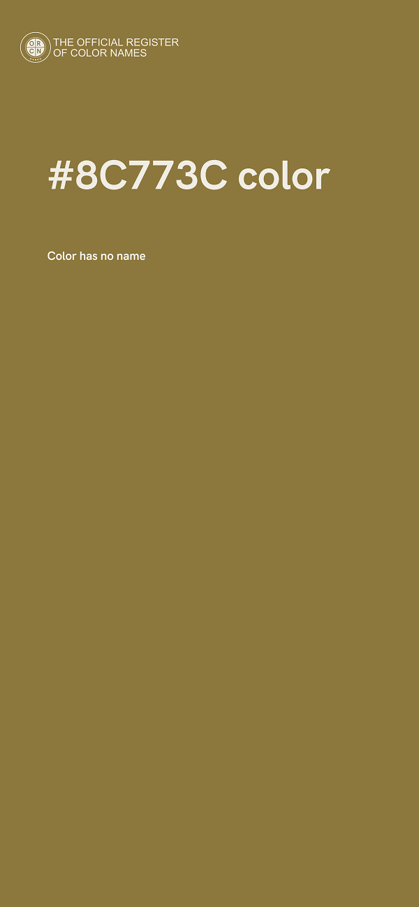 #8C773C color image