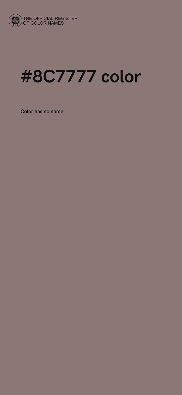 #8C7777 color image