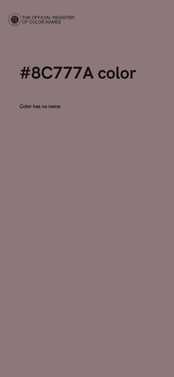 #8C777A color image