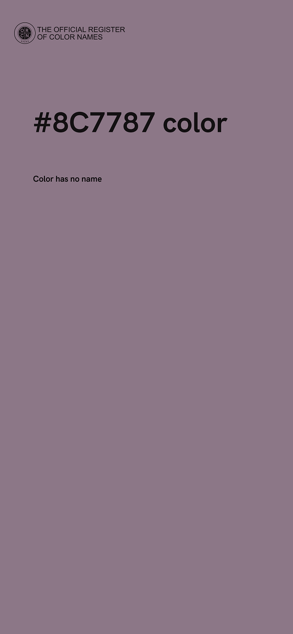#8C7787 color image