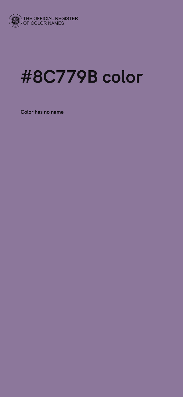 #8C779B color image