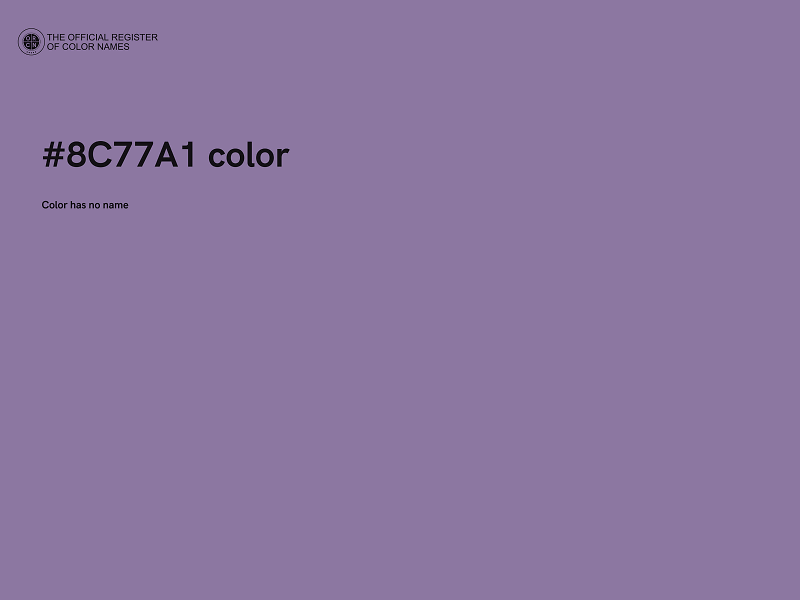 #8C77A1 color image