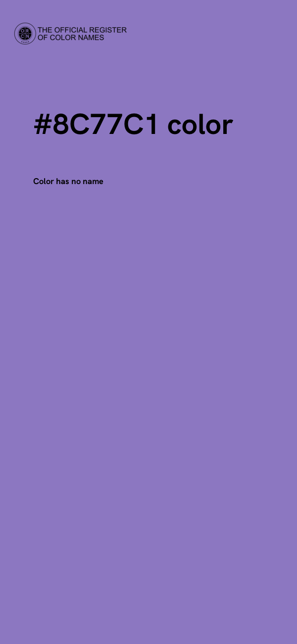 #8C77C1 color image