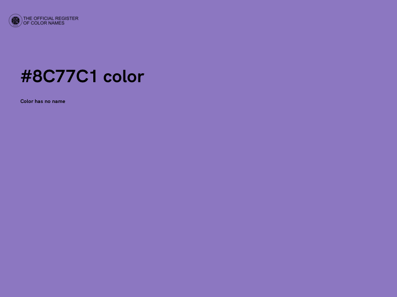#8C77C1 color image