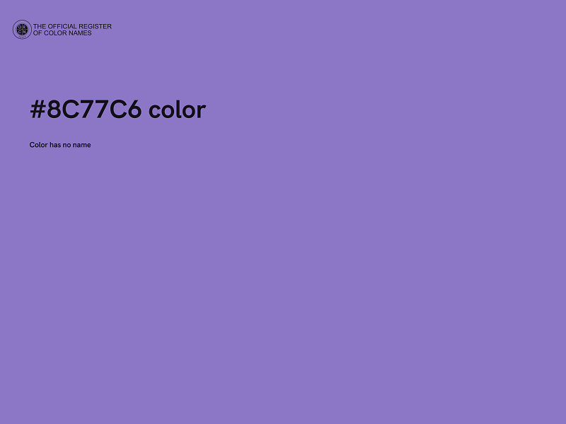 #8C77C6 color image