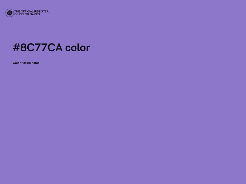 #8C77CA color image