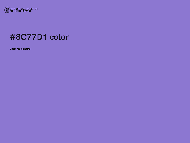 #8C77D1 color image
