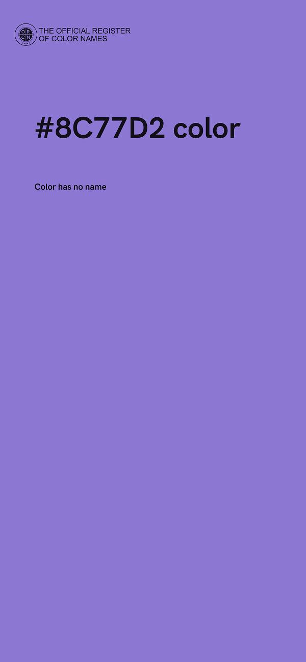 #8C77D2 color image