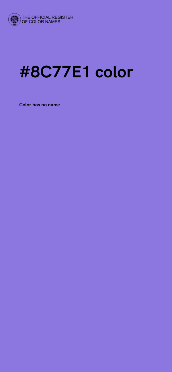 #8C77E1 color image