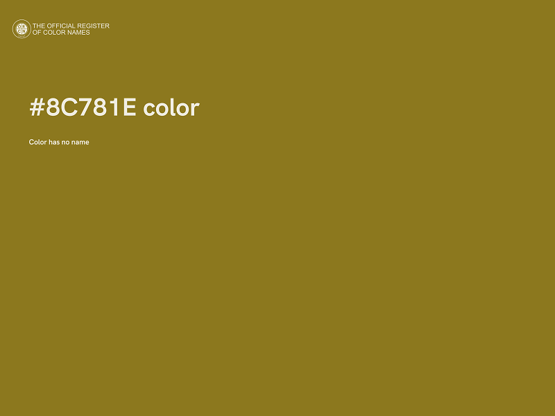 #8C781E color image