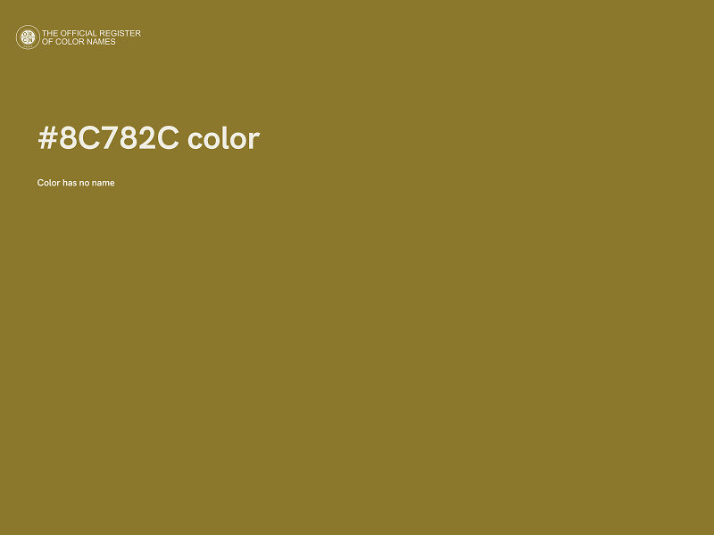 #8C782C color image
