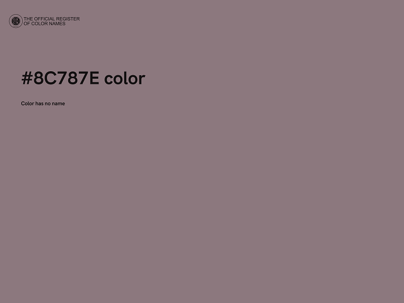 #8C787E color image