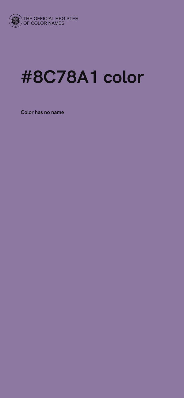 #8C78A1 color image