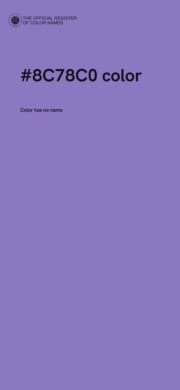 #8C78C0 color image
