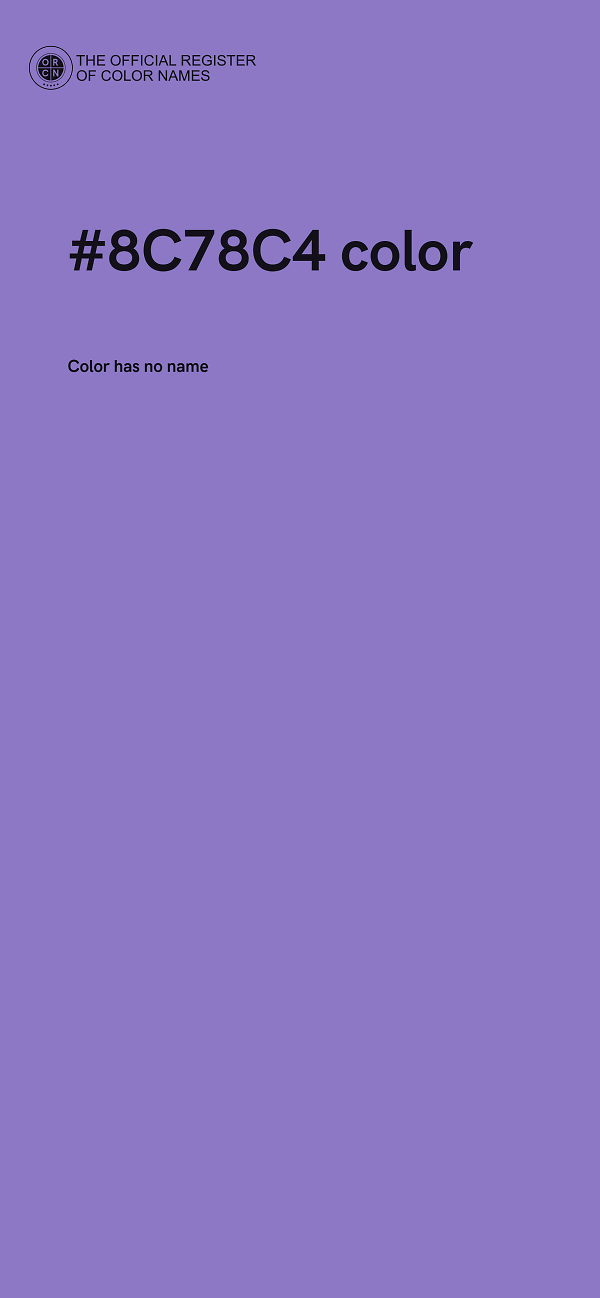#8C78C4 color image