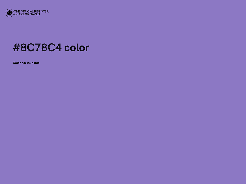 #8C78C4 color image