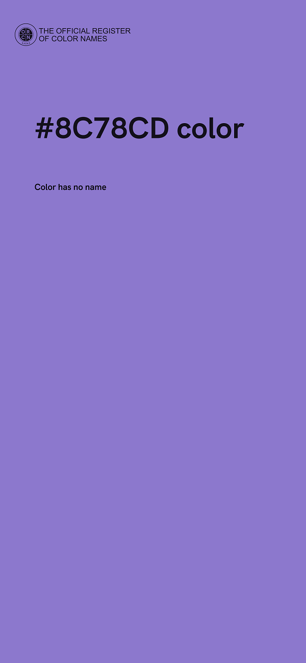 #8C78CD color image
