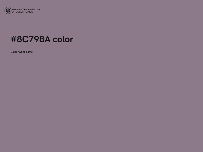 #8C798A color image