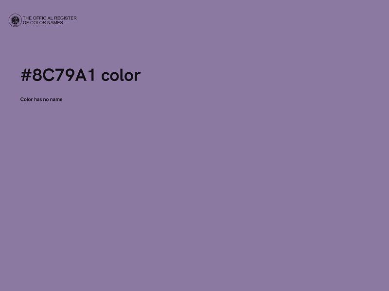 #8C79A1 color image