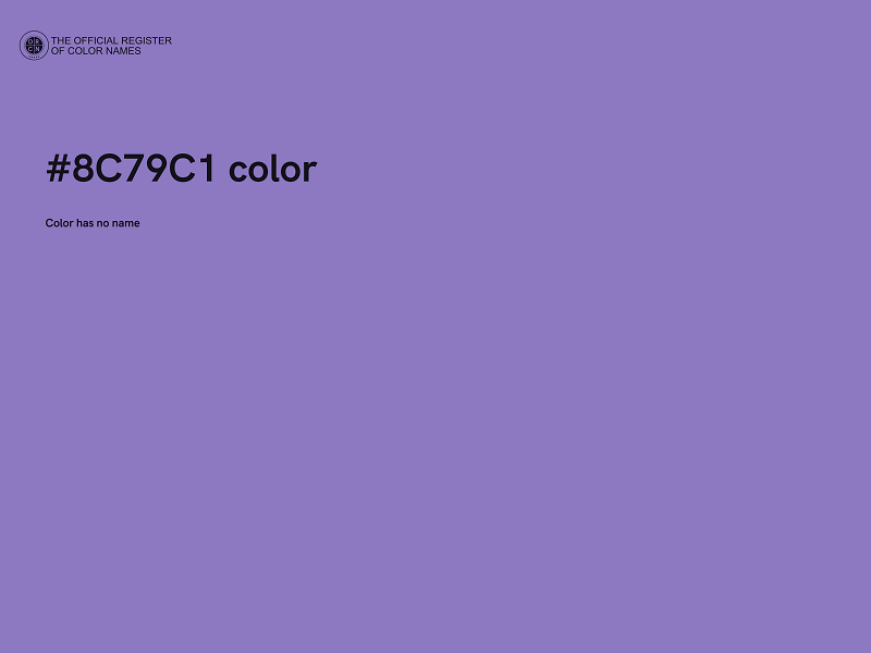 #8C79C1 color image