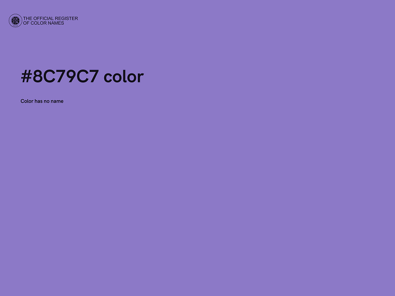 #8C79C7 color image