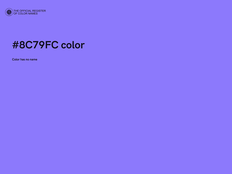 #8C79FC color image