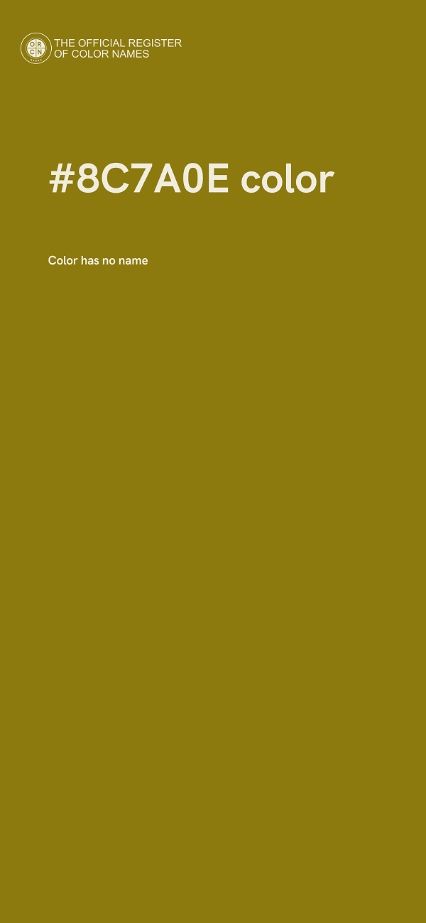 #8C7A0E color image