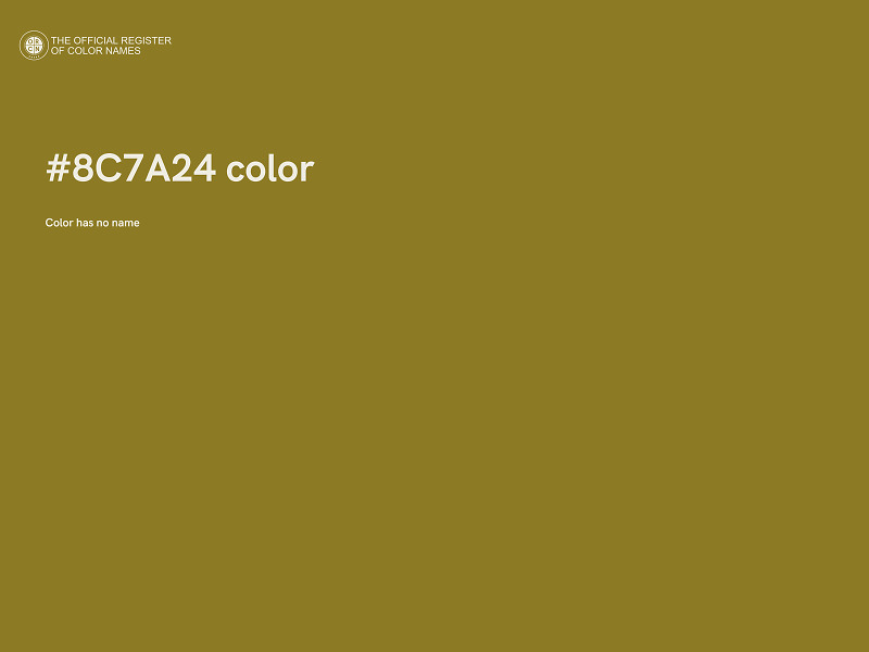 #8C7A24 color image