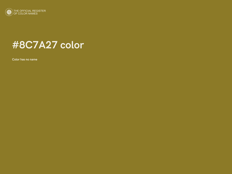 #8C7A27 color image