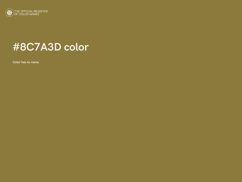 #8C7A3D color image