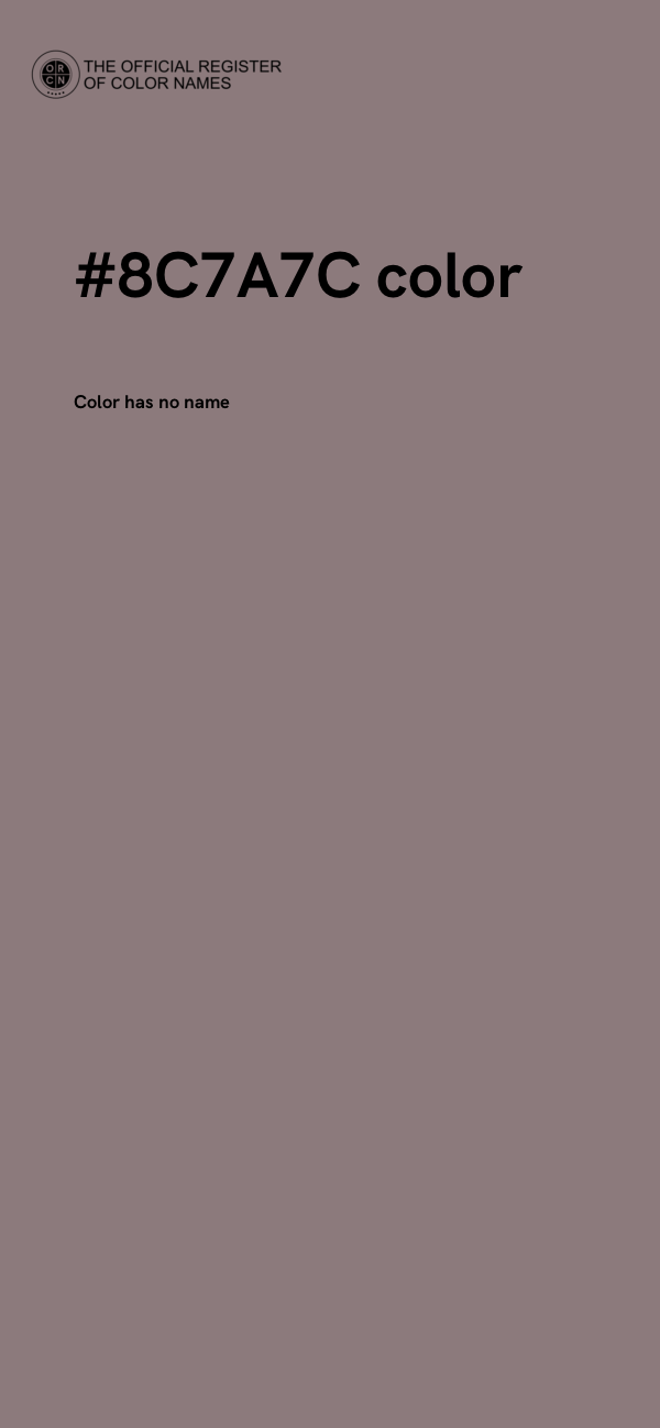 #8C7A7C color image