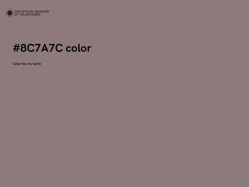 #8C7A7C color image