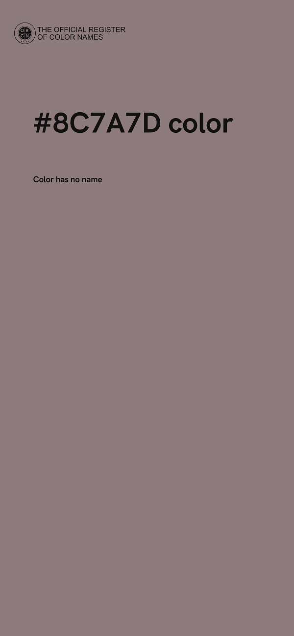 #8C7A7D color image