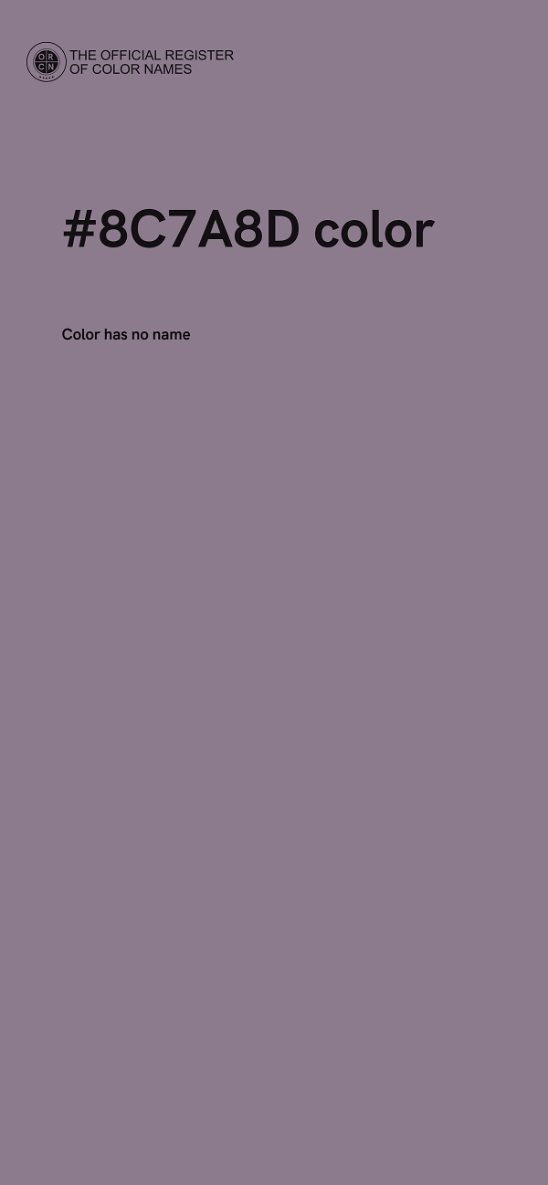 #8C7A8D color image