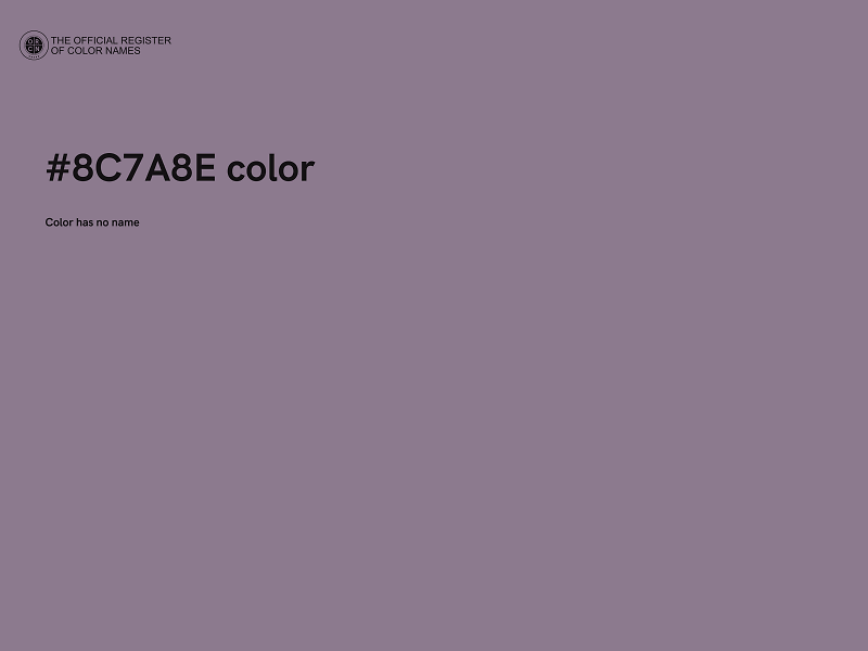 #8C7A8E color image