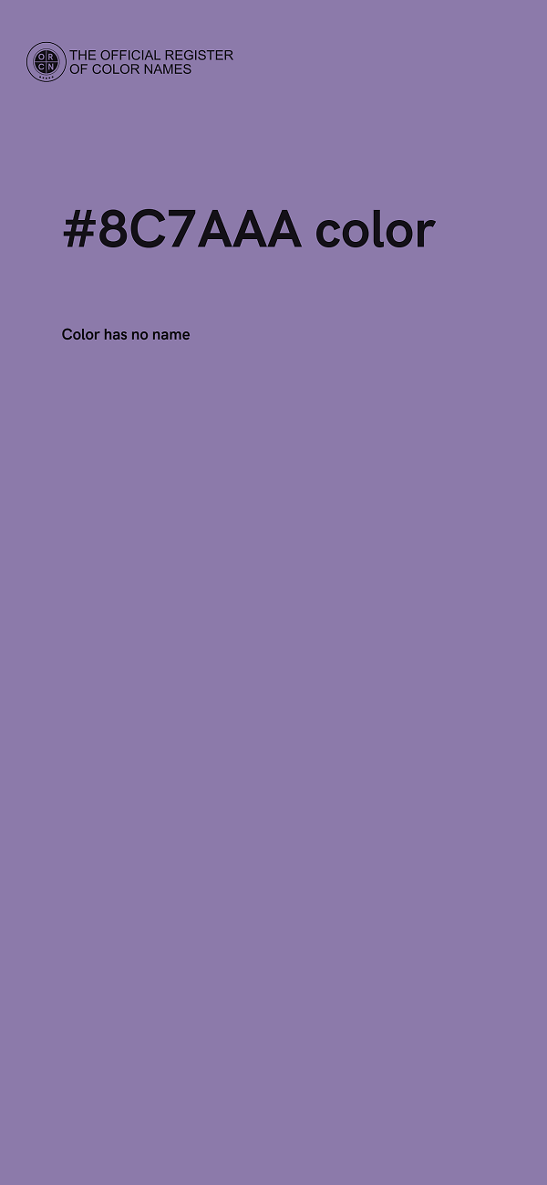 #8C7AAA color image