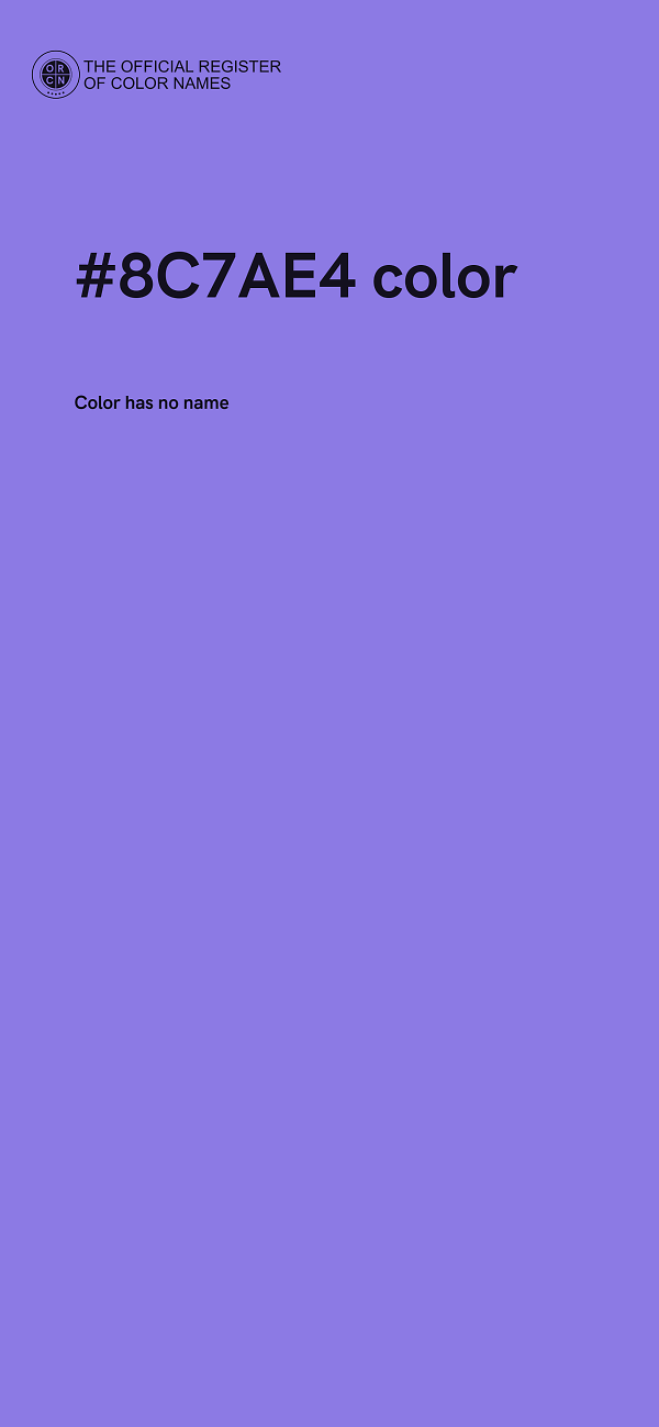 #8C7AE4 color image