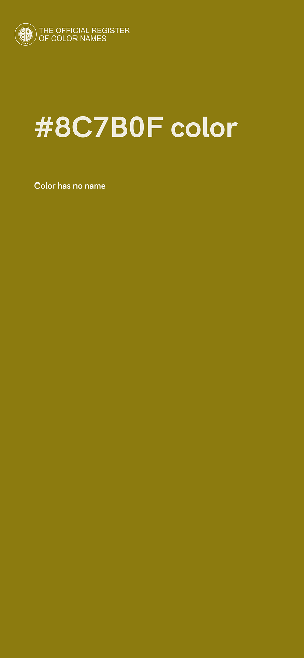#8C7B0F color image