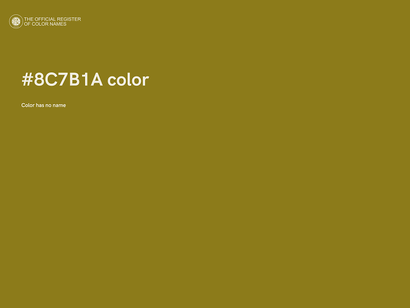 #8C7B1A color image