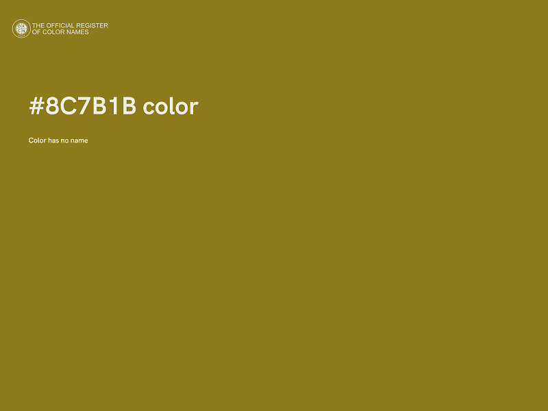 #8C7B1B color image