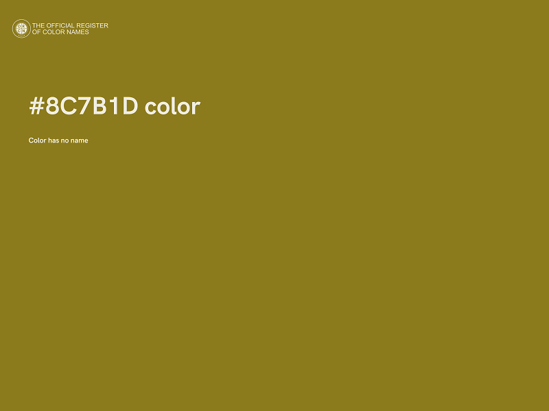 #8C7B1D color image